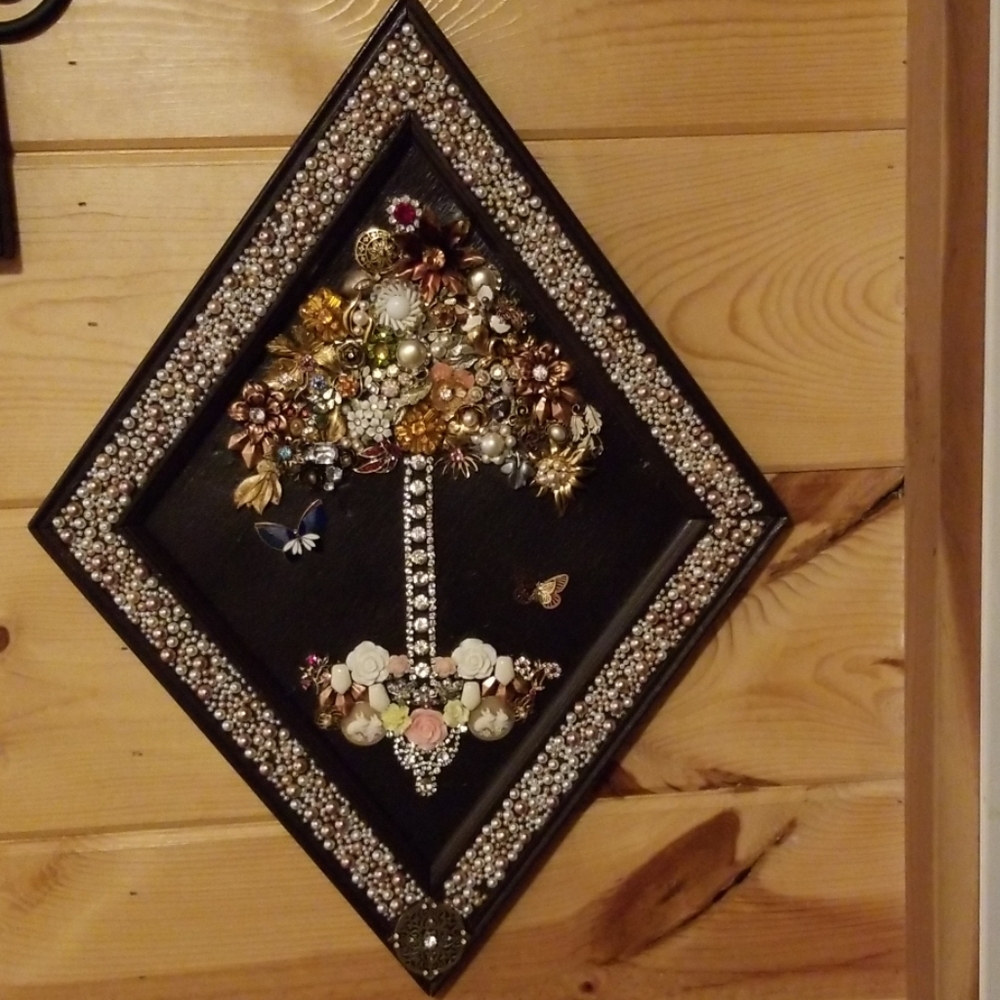 Repurposed Jewelry tree